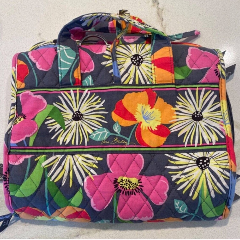 Vera Bradley Hanging Cosmetics/Toiletries Organizer Bag